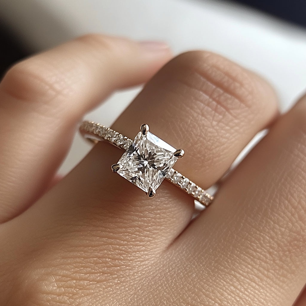The Cushion Modified Brilliant diamond ring