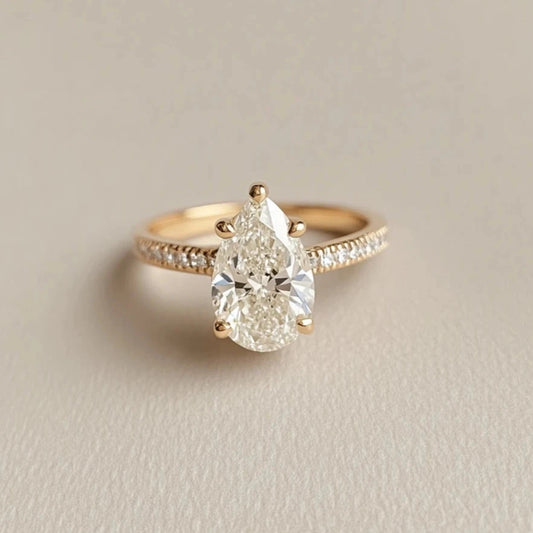 The Pear-shaped diamond ring