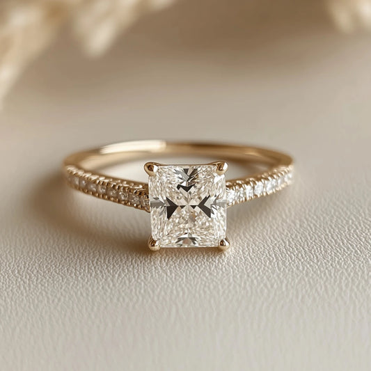 The Cushion Modified Brilliant diamond ring